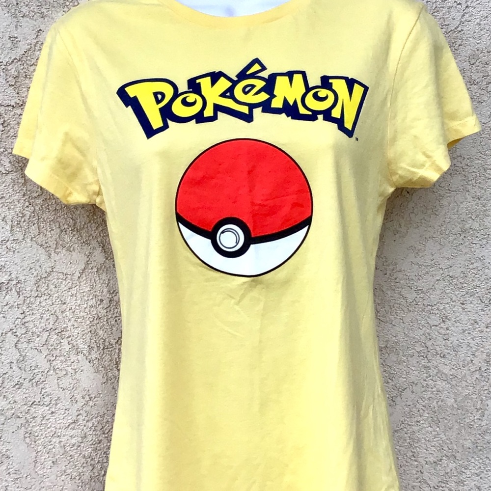 POKÉMON Girls Yellow T-Shirt XL like new